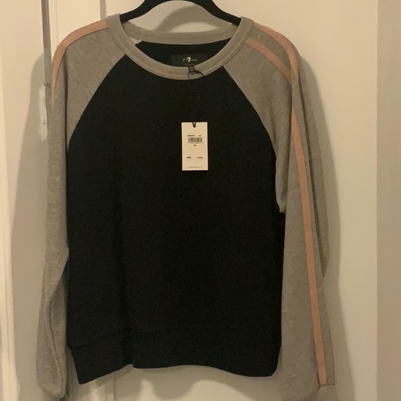 NWT 7 for all mankind sweatshirt - Picture 1 of 8